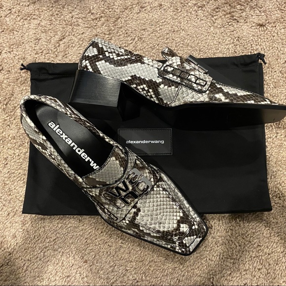 Alexander Wang Snake-effect Leather Pumps - Picture 8 of 8